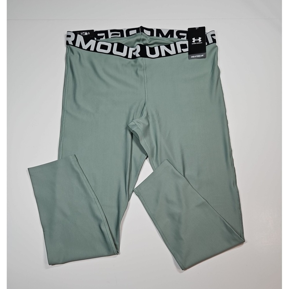 Under Armour Womens Green HeatGear Compression‎ Leggings Size 2XL NWT